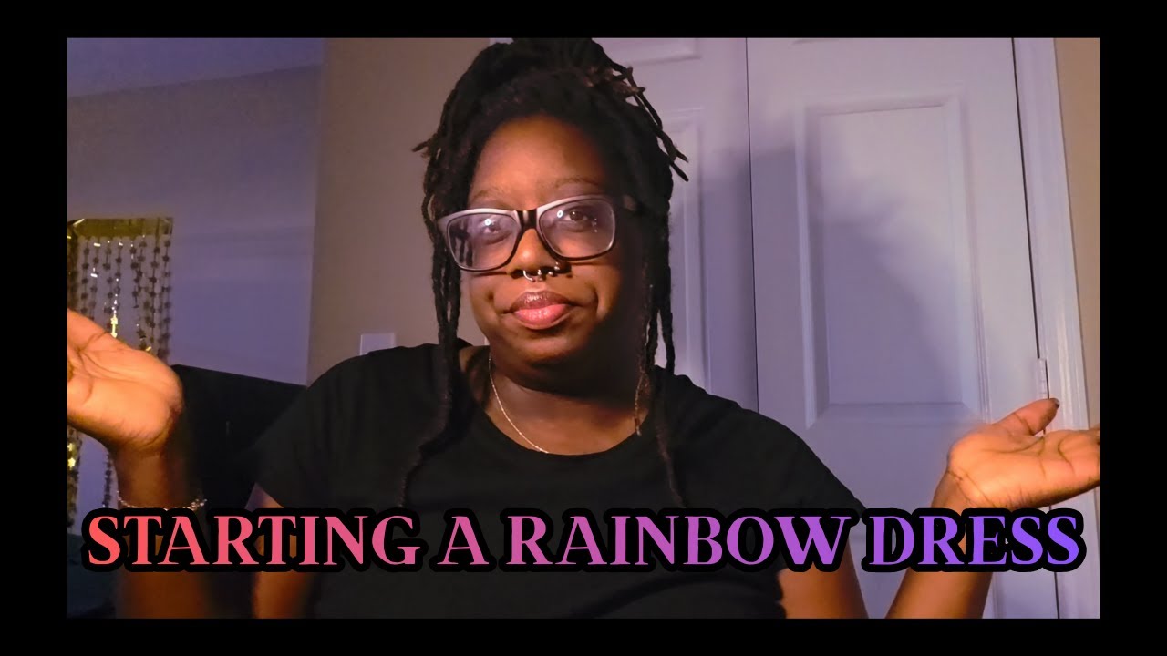 Создание радужного платья