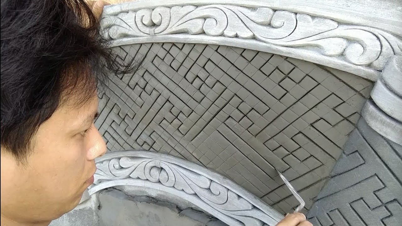 How to make patterned cement brocade, part 2