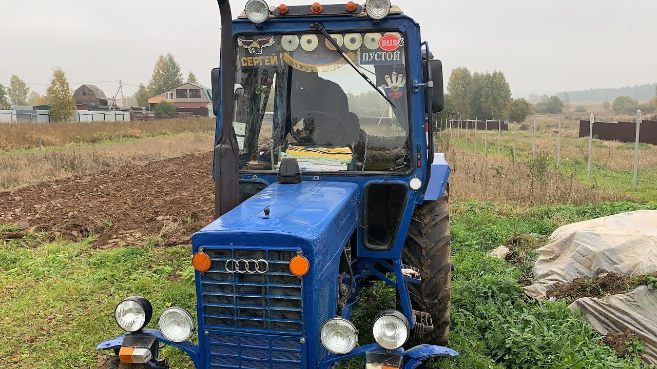 Пахота в Свал😂, Трактор МтЗ-80 с плугом ПЛН 3-35Настройки , плуг пашет как поленейке,СССР красота.
