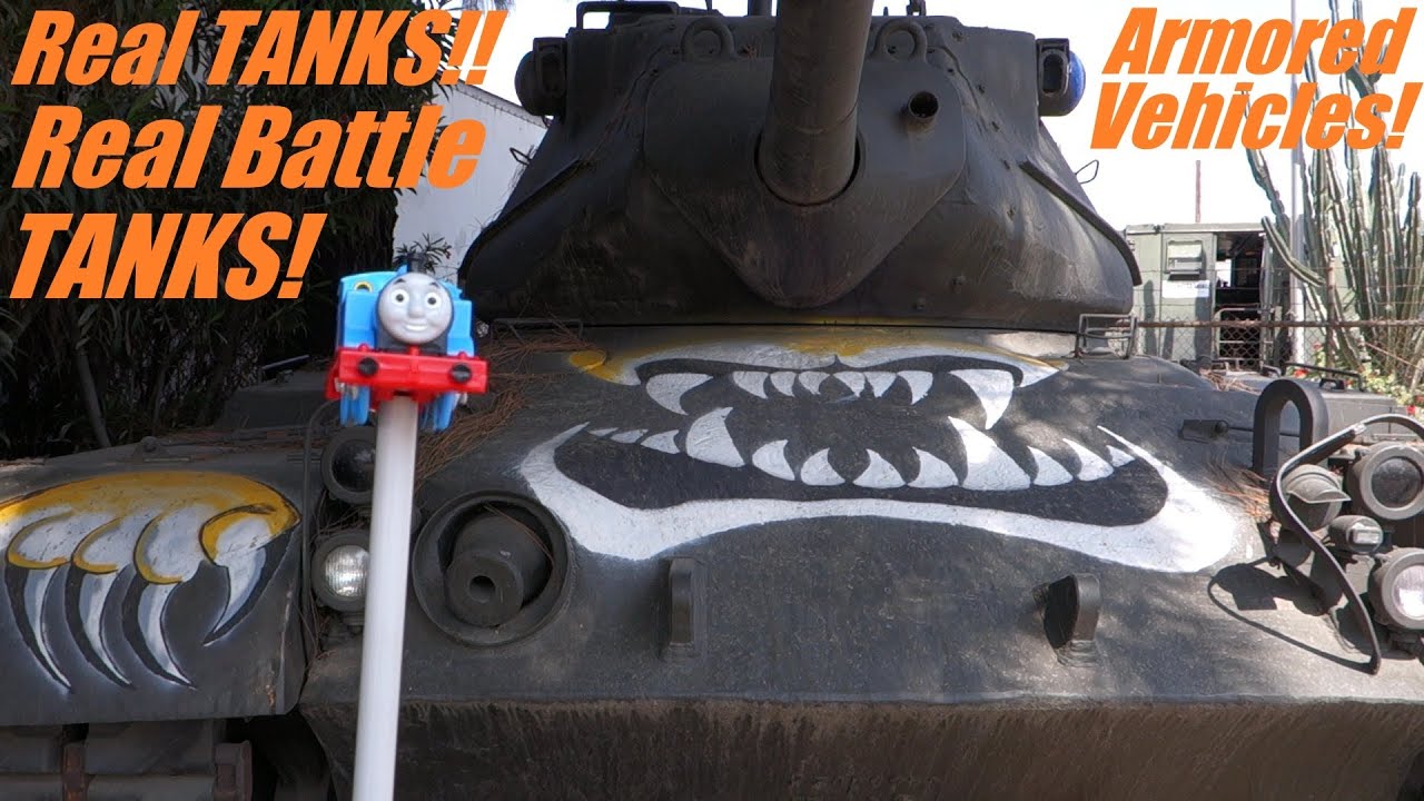 Thomas the Tank Engine came to see the TANKS - World War Tanks!