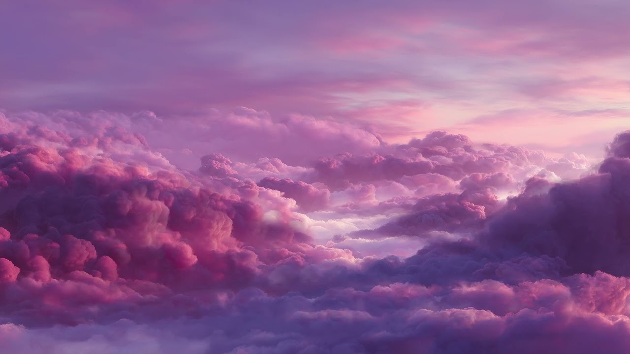 Dreaming Above the Clouds – Soft Rain Ambience in a Pink Sky | 3 Hours of Relaxation & Sleep Sounds