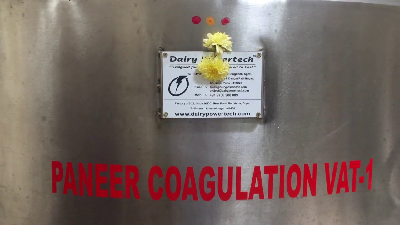 Dairy Powertech  :-  Paneer Coagulation Vat