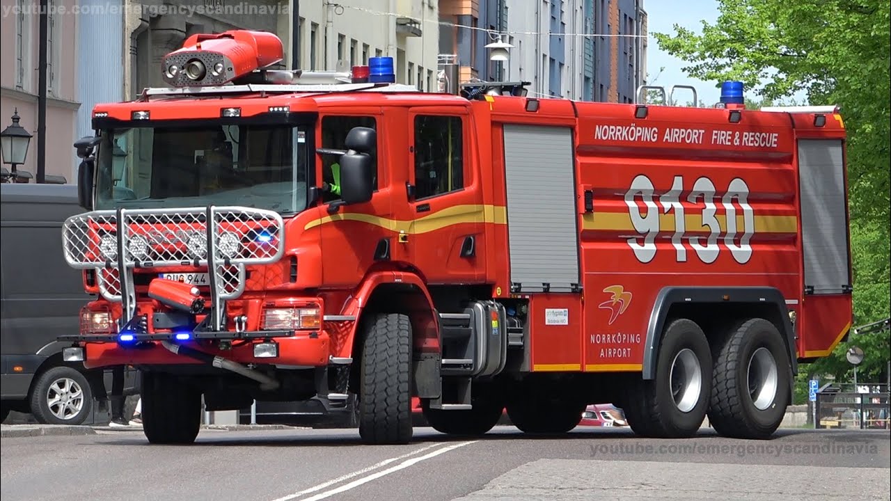 Airport crash tender Norrköping Scania P490 6x6 [SE | 5.2022]