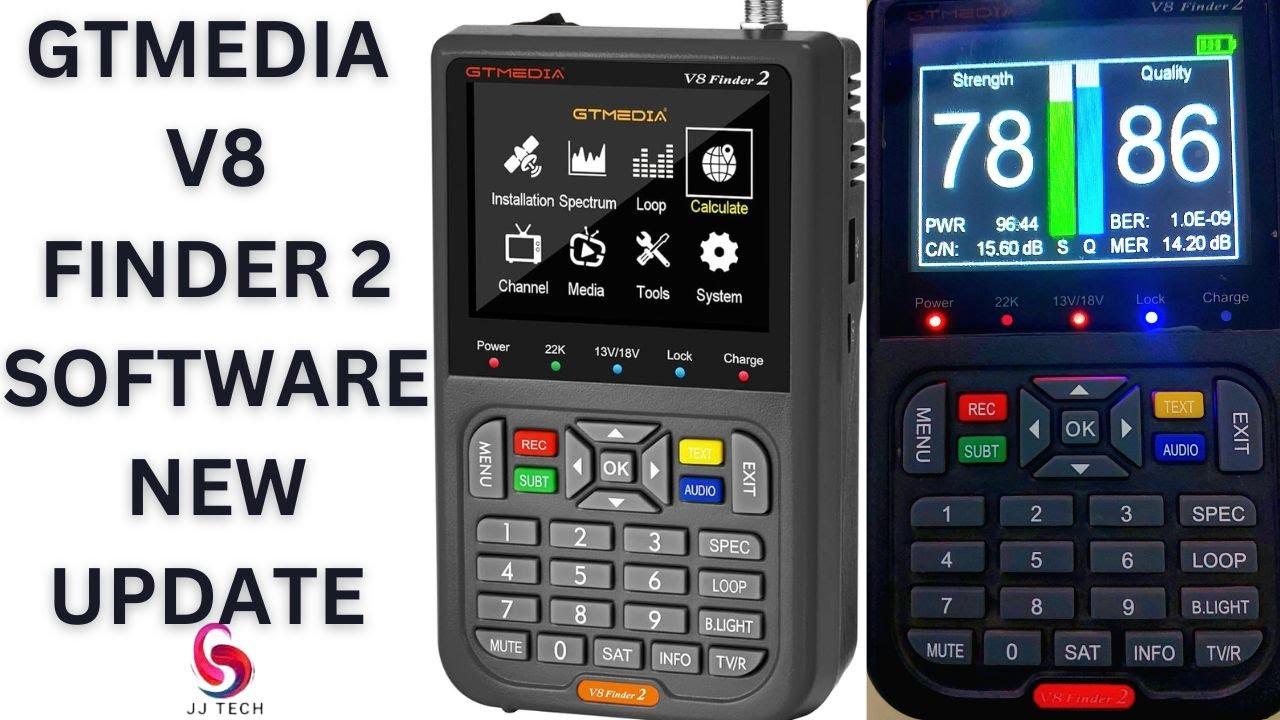 GTMEDIA V8 FINDER 2 SOFTWARE NEW FIRMWARE UPDATE DVB-S/S2/S2X Digital1080P HD H.264 Support CCM,VCM,