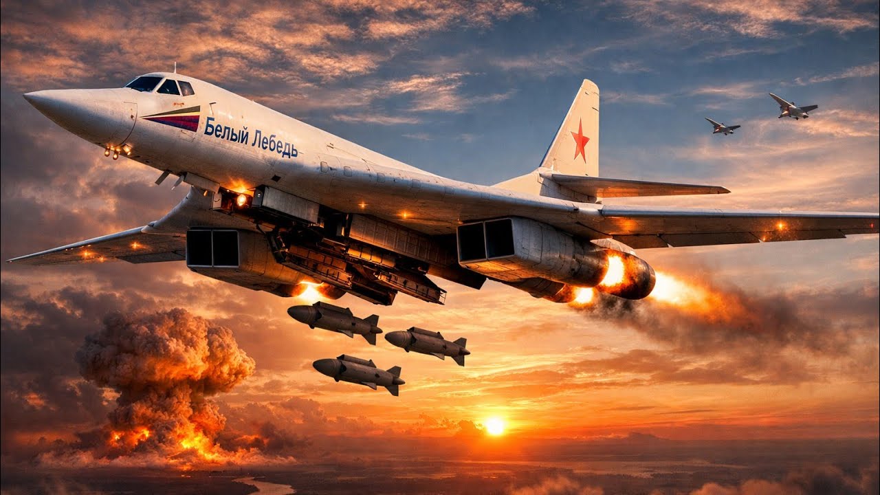🔥Ту-160 «Белый Лебедь» — Самый Быстрый Стратегический Бомбардировщик в Мире! Почему Его Боится НАТО?
