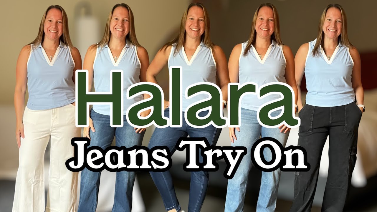 Halara JEANS HAUL Try On Honest Review | Wide Leg Jeans 👖 