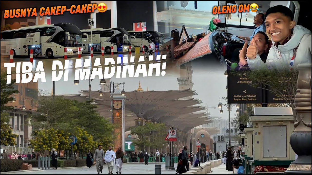 SAMPAI DI MADINAH AKHIRNYA....MASYAALLAH😍