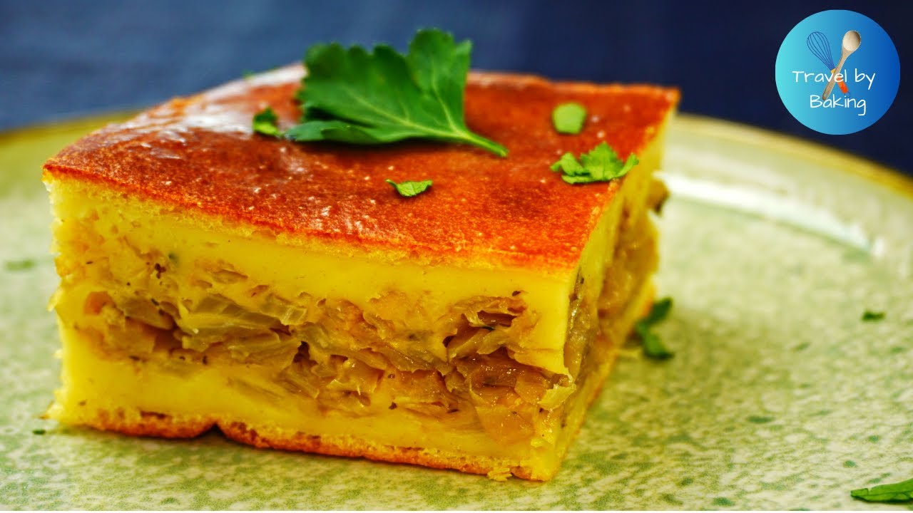 Easy and tasty cabbage pie recipe | Vegetarian recipe
