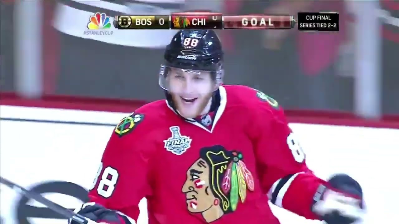 Patrick Kane Clowns Brad Marchand