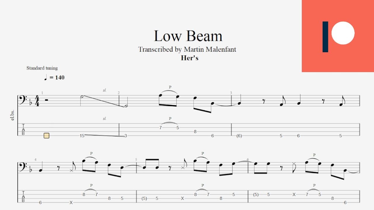 Her's - Low Beam (bass tab)