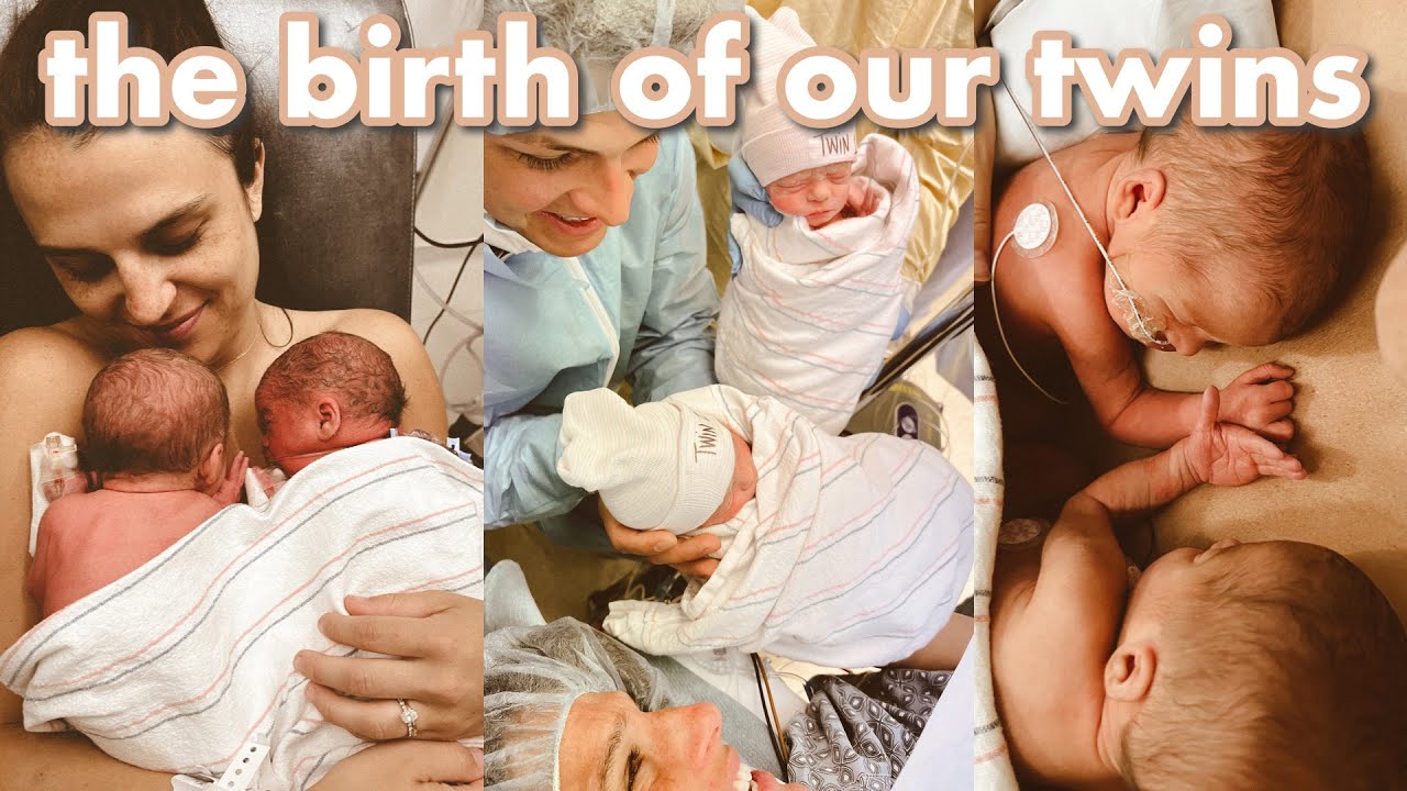 TWIN BIRTH VLOG *c-section birth* | meet our daughters ☼