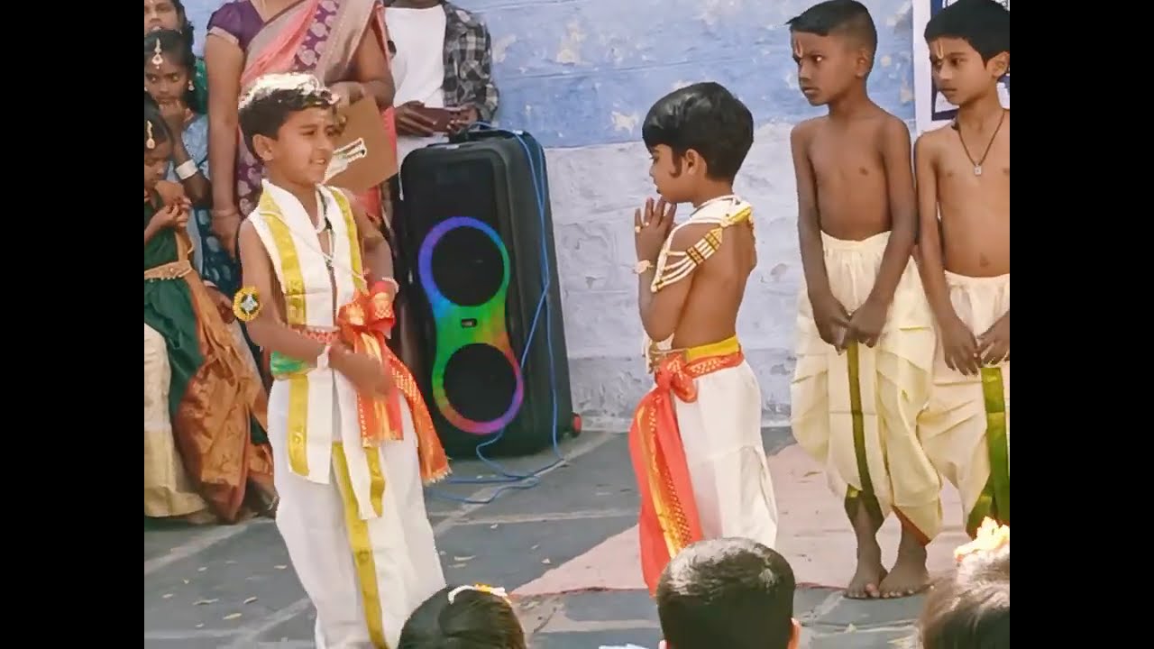 Skit by UKG and 1st std students 
