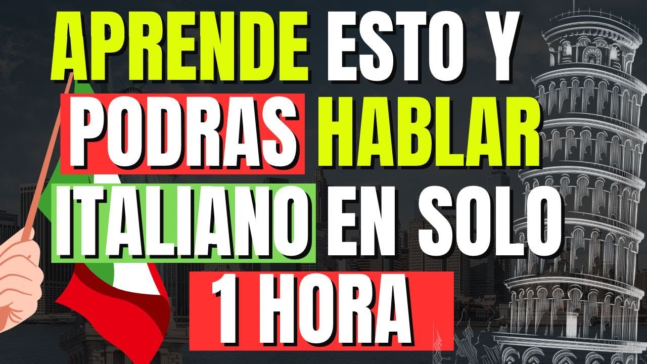 😱 APRENDE esto y PODRAS HABLAR ITALIANO en SOLO 1 Hora ✍️  Italiano para principiantes 🎯