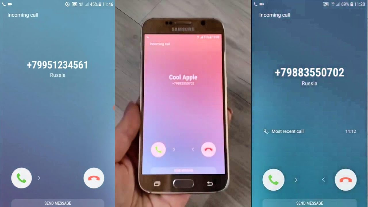 Samsung Galaxy A5 & S6 & J5  Screen Record vs Incoming call