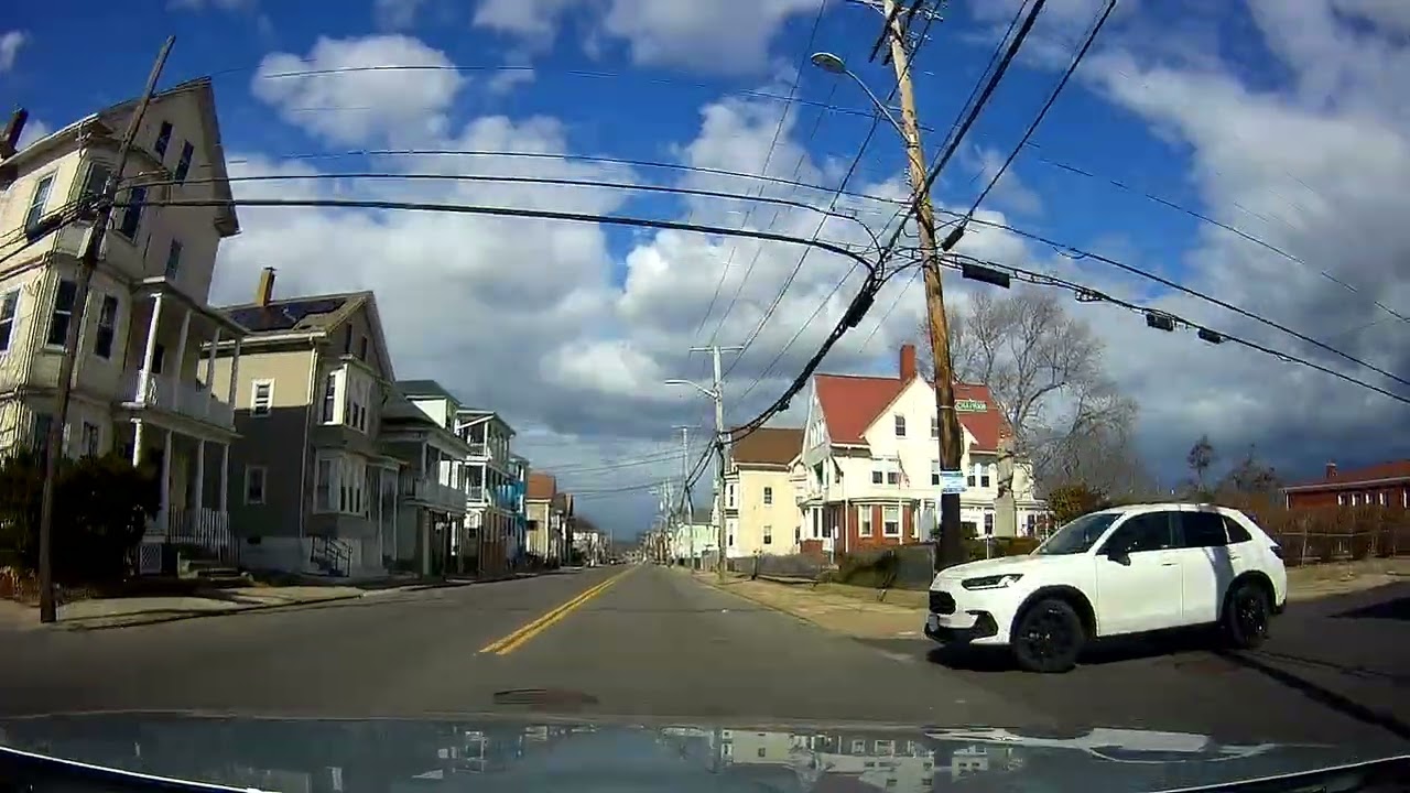Driving through Providence and North Providence, Rhode Island