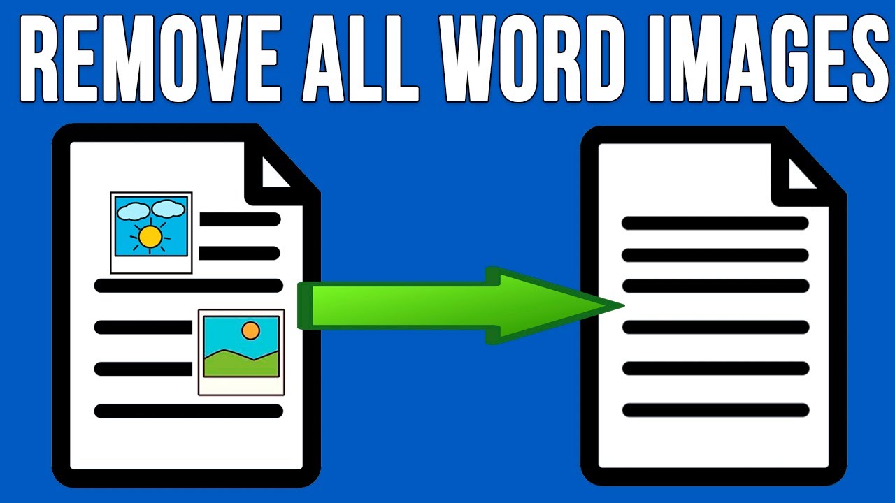 Как удалить все изображения из документа Word за один шаг