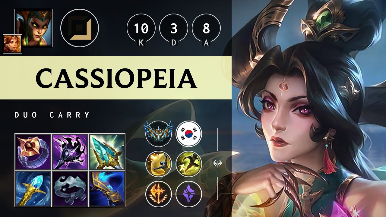 Cassiopeia Carry vs Kai'Sa - KR Challenger Patch 25.16