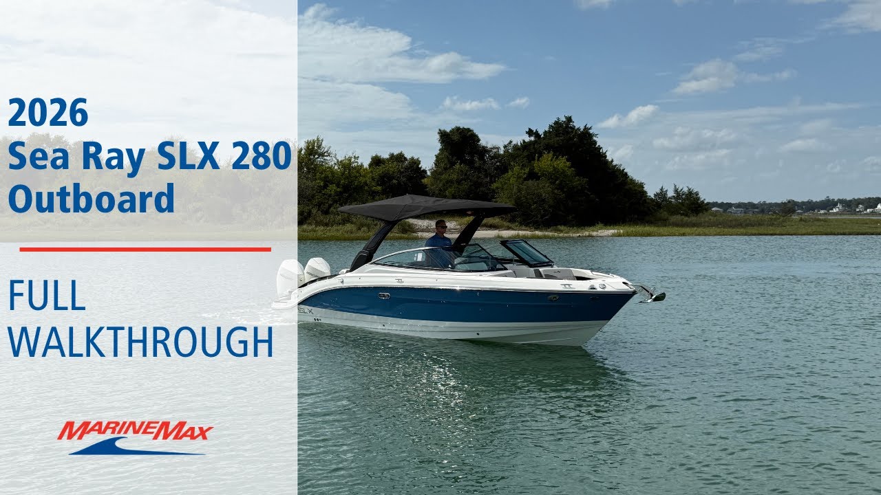 Подвесной лодочный мотор Sea Ray SLX 280 2026 года | MarineMax Wrightsville Beach