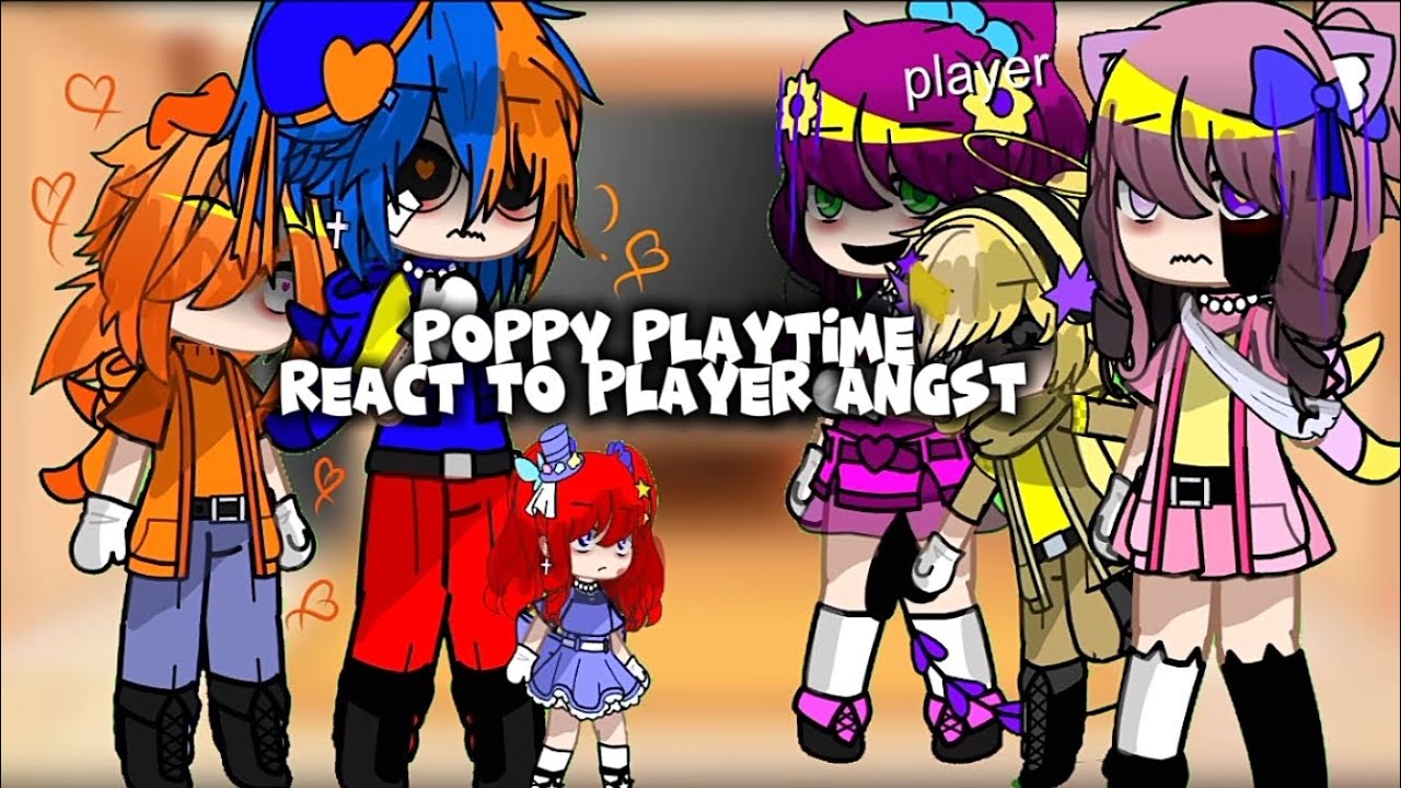 Poppy playtime react to player angst // español // #gacha ☆especial de los 1460 subs ☆