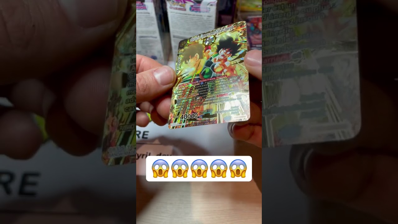 700&euro; la carte DRAGON BALL 😱😱😱 la carte la plus rare qui tombe !! #dragonball #tcg