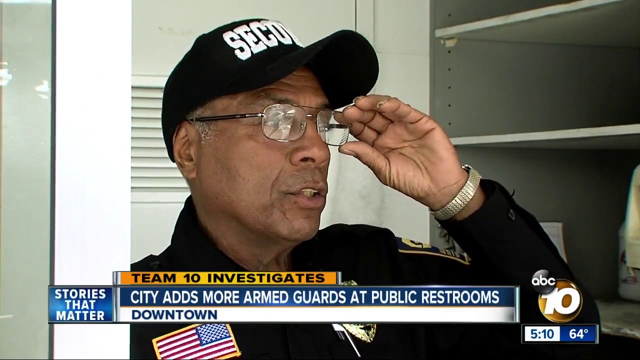 City of SD adding more armed security guards to public restrooms downtown