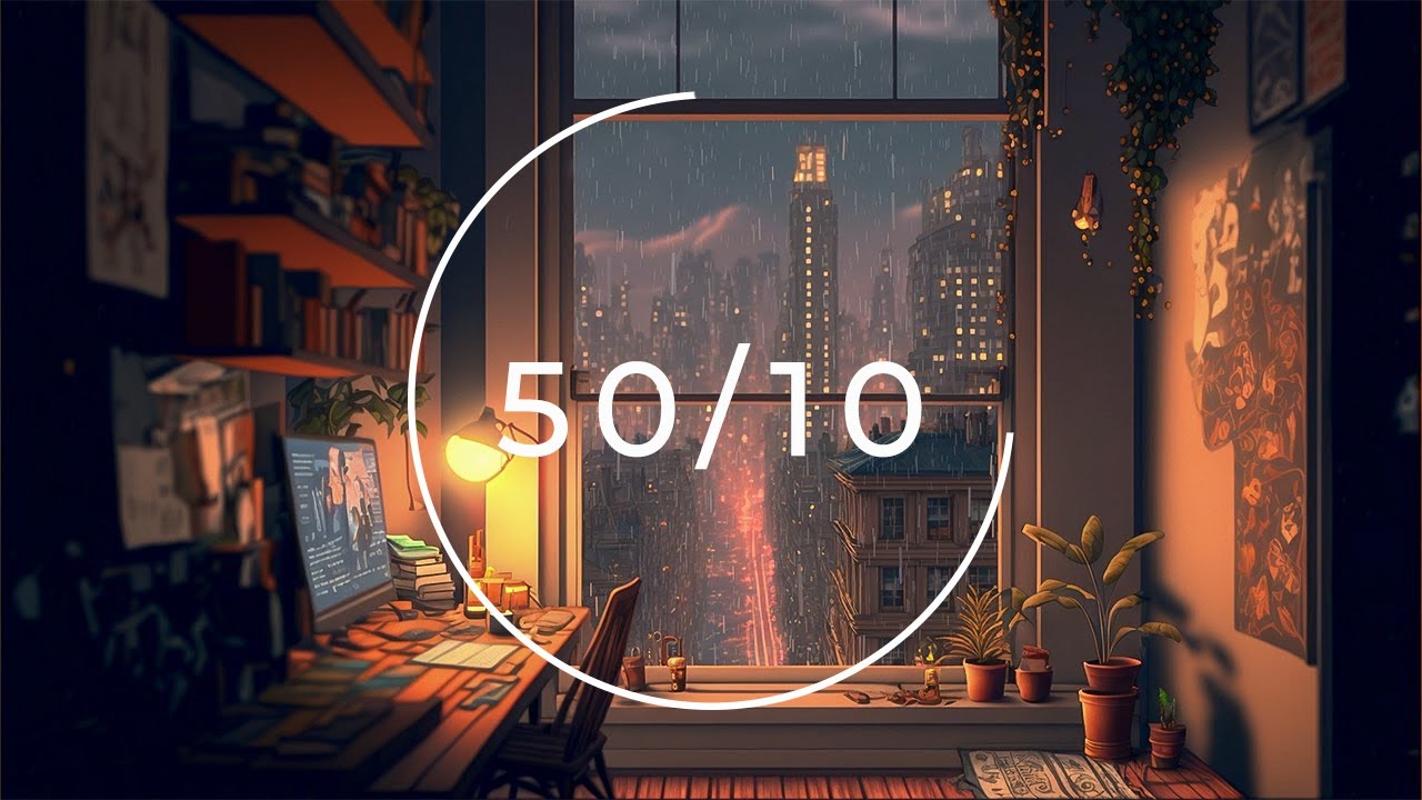 50/10 POMODORO TIMER ★ ︎ фортепианная музыка помогает сосредоточиться на изучении, работе
