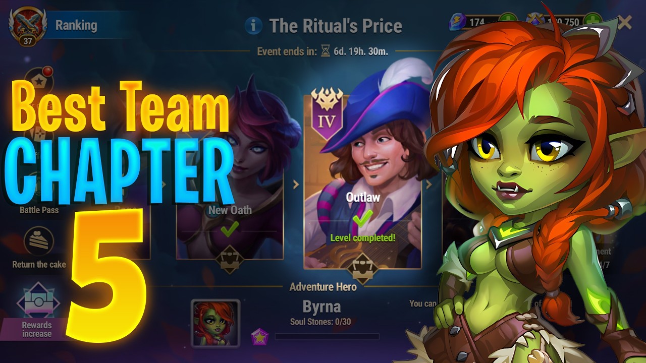 Hero Wars Byrna&rsquo;s Adventure Chapter 5 Best Team | Price of Silence Guide | The Ritual&rsquo;s Price