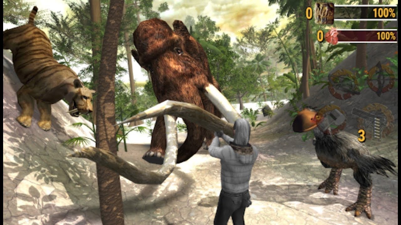 ► Rhinoceros Giant Eagle Camel bird Hunter -  Ice Age Hunter Evolution Best Survival Shooting Game