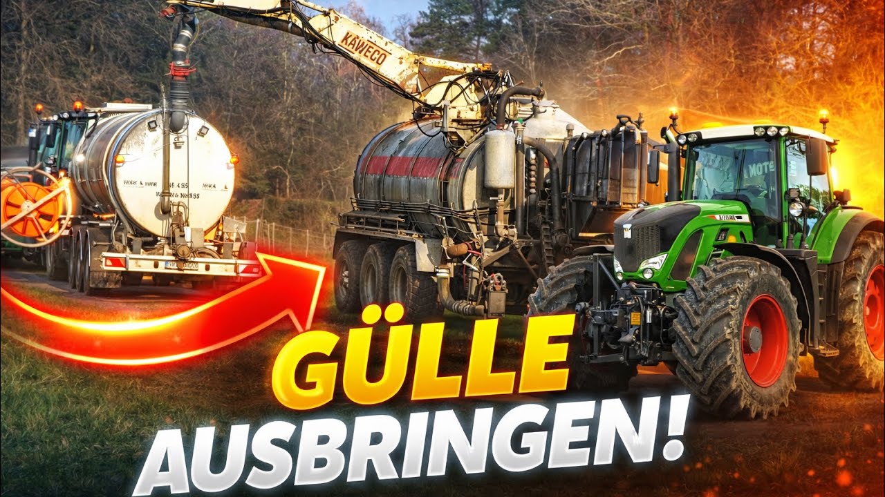 Gülle verschlauchung 2026 🚜 John Deere 6M & 7530 | Case Puma 230 & Fendt 724 Vario / MAN FalsX