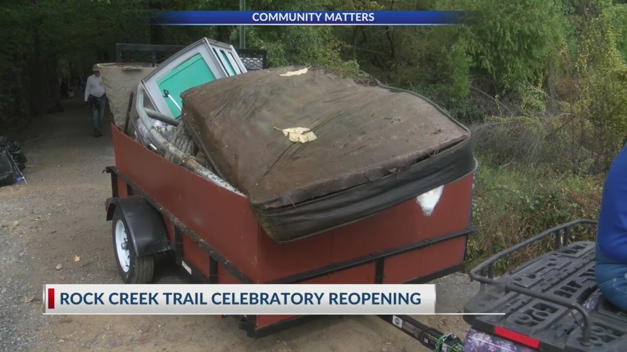 Little Rock city leaders celebrate Rock Creek Trail reopening after March 31 tornado damage