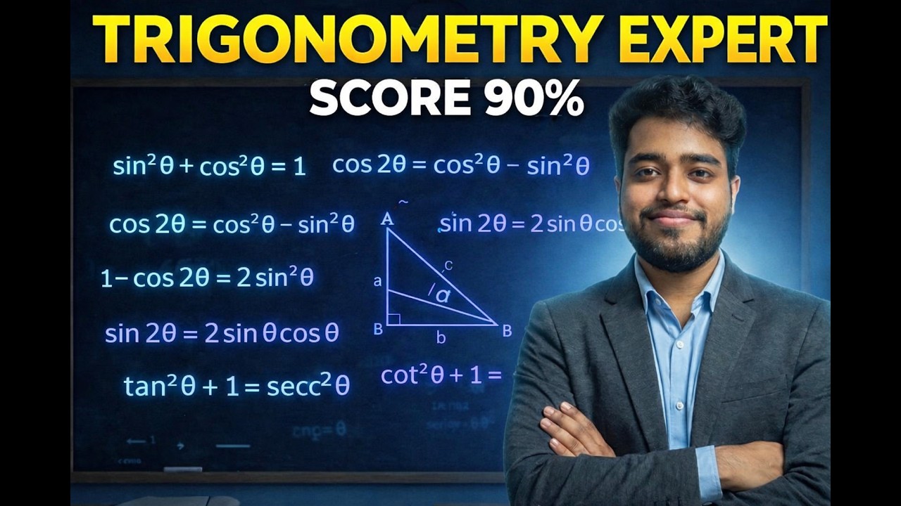 Trigonometry Made Easy 😱 | Full Chapter for Boards | Score 90%+ | Learn From Basics Step by Step