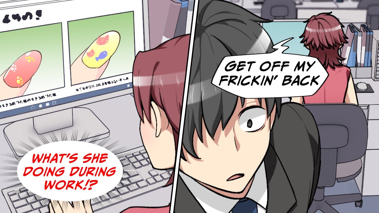 The troublemaker at work who blames others for all her mistakes and slacks off... [Manga Dub]