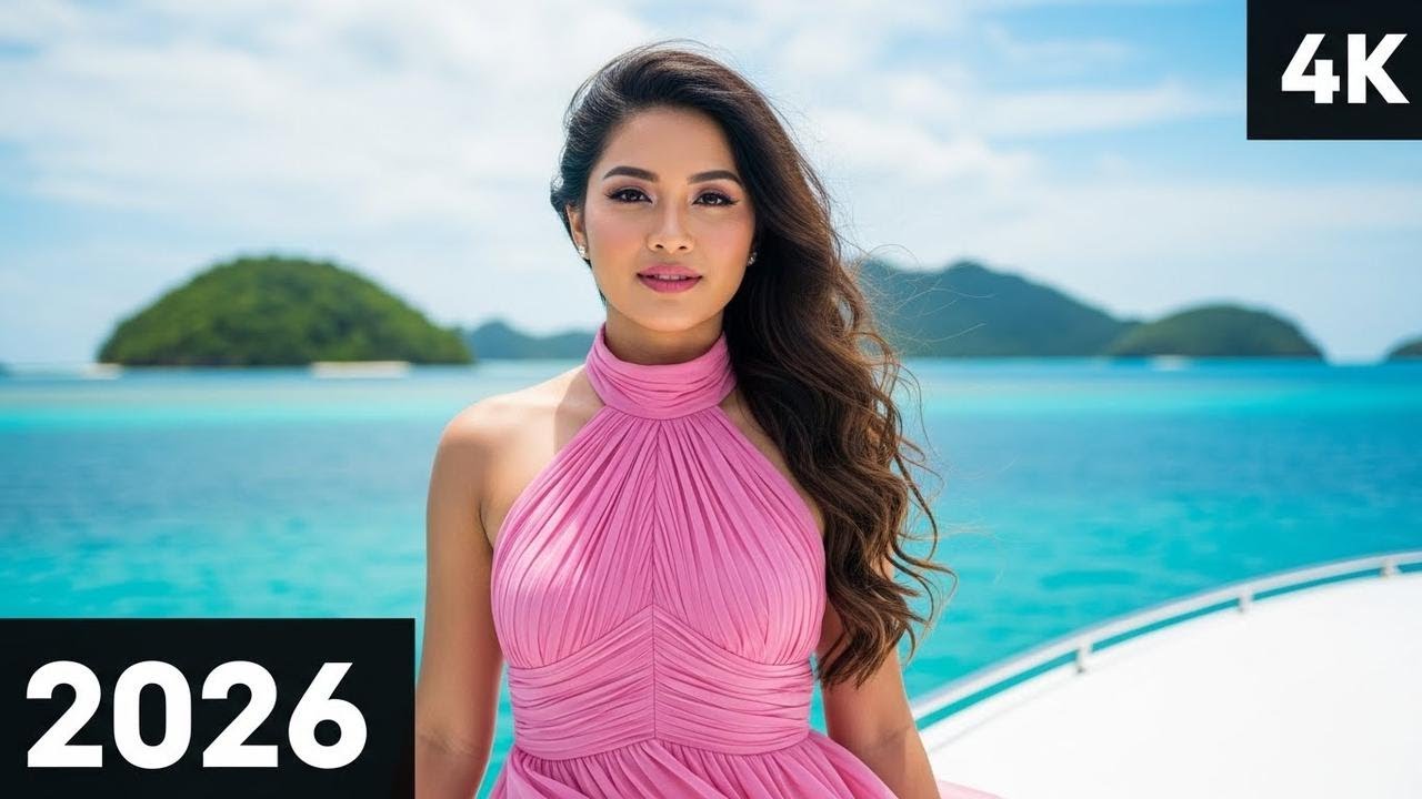 Tropical Deep House Mix 2026 | Warm Island Sky Chill 4K TV