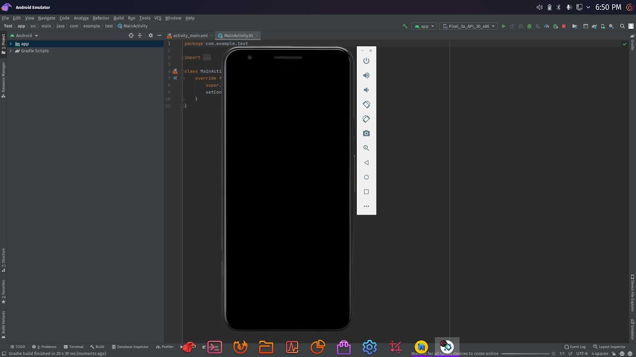 Android emulator shows black screen