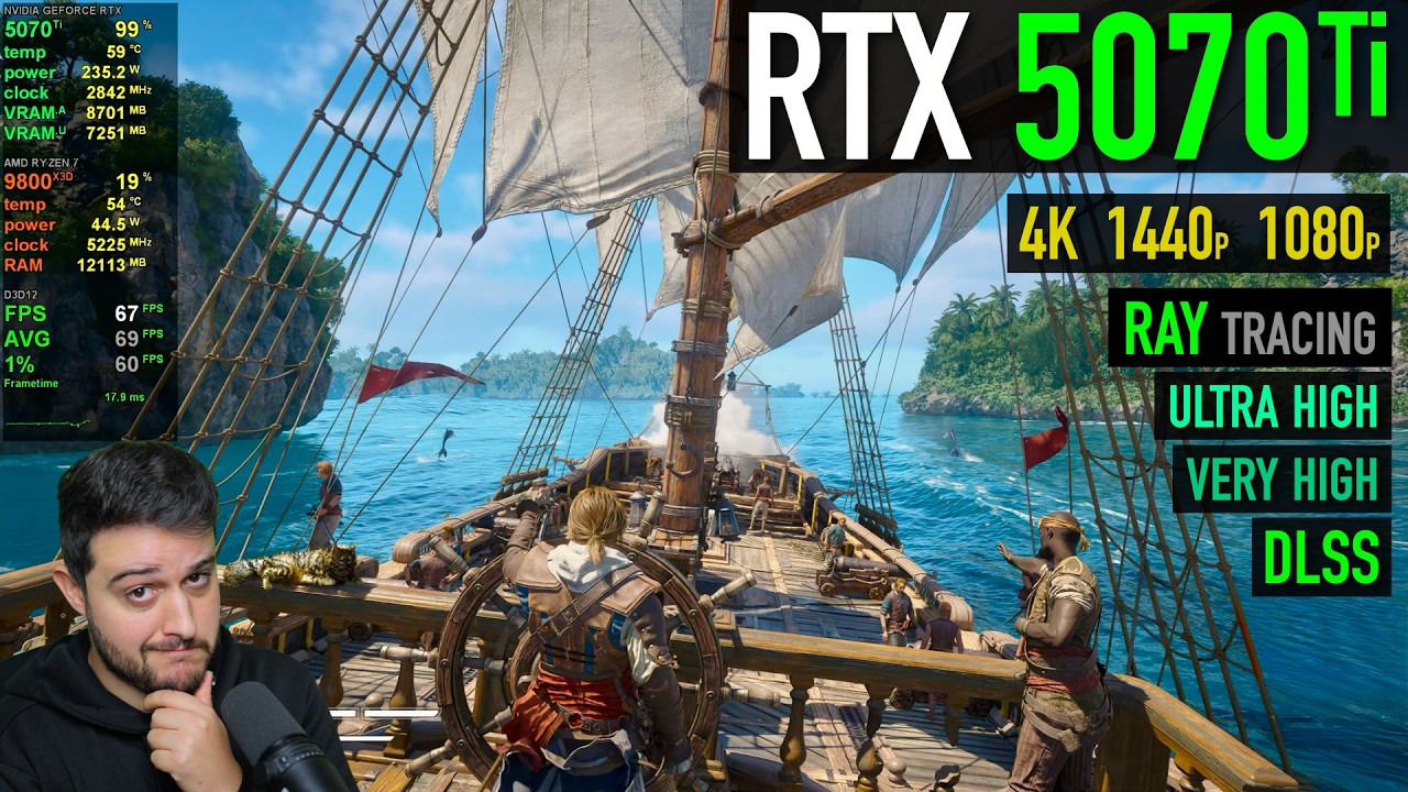 RTX 5070 Ti &mdash; Assassin's Creed Black Flag Resynced 🏴&zwj;☠️