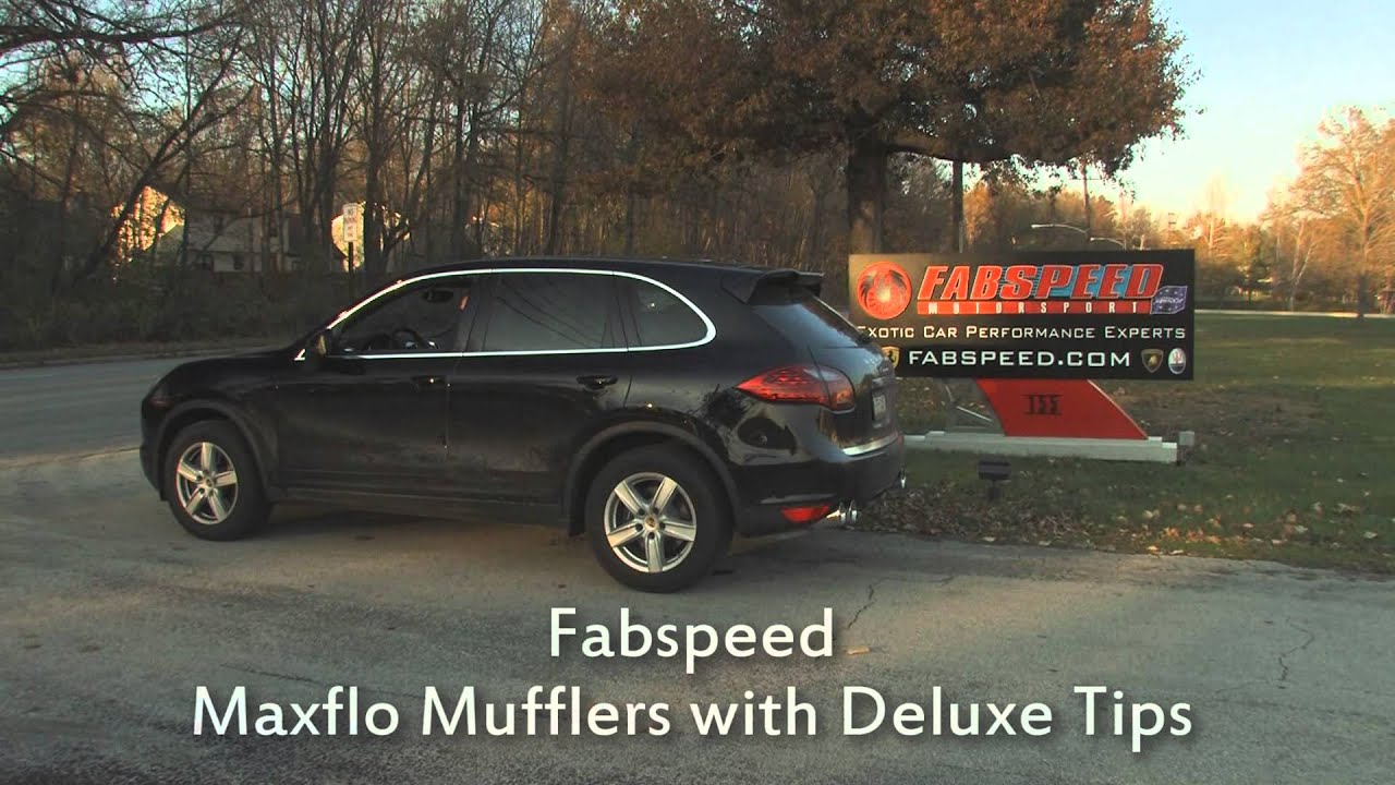 Porsche 958 Cayenne V6 (2011-2014) | Fabspeed Maxflo Mufflers & Deluxe Tips | Comparison