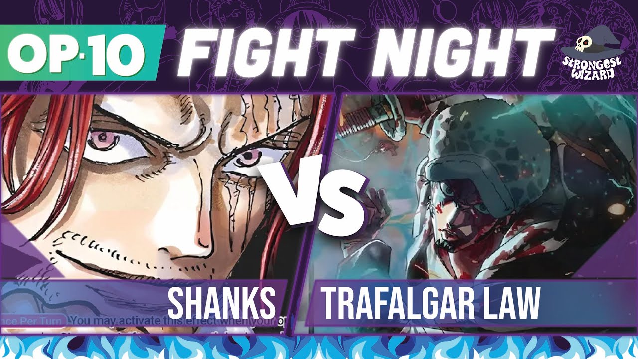 Shanks vs Trafalgar Law: One Piece Card Game : OP10 Match