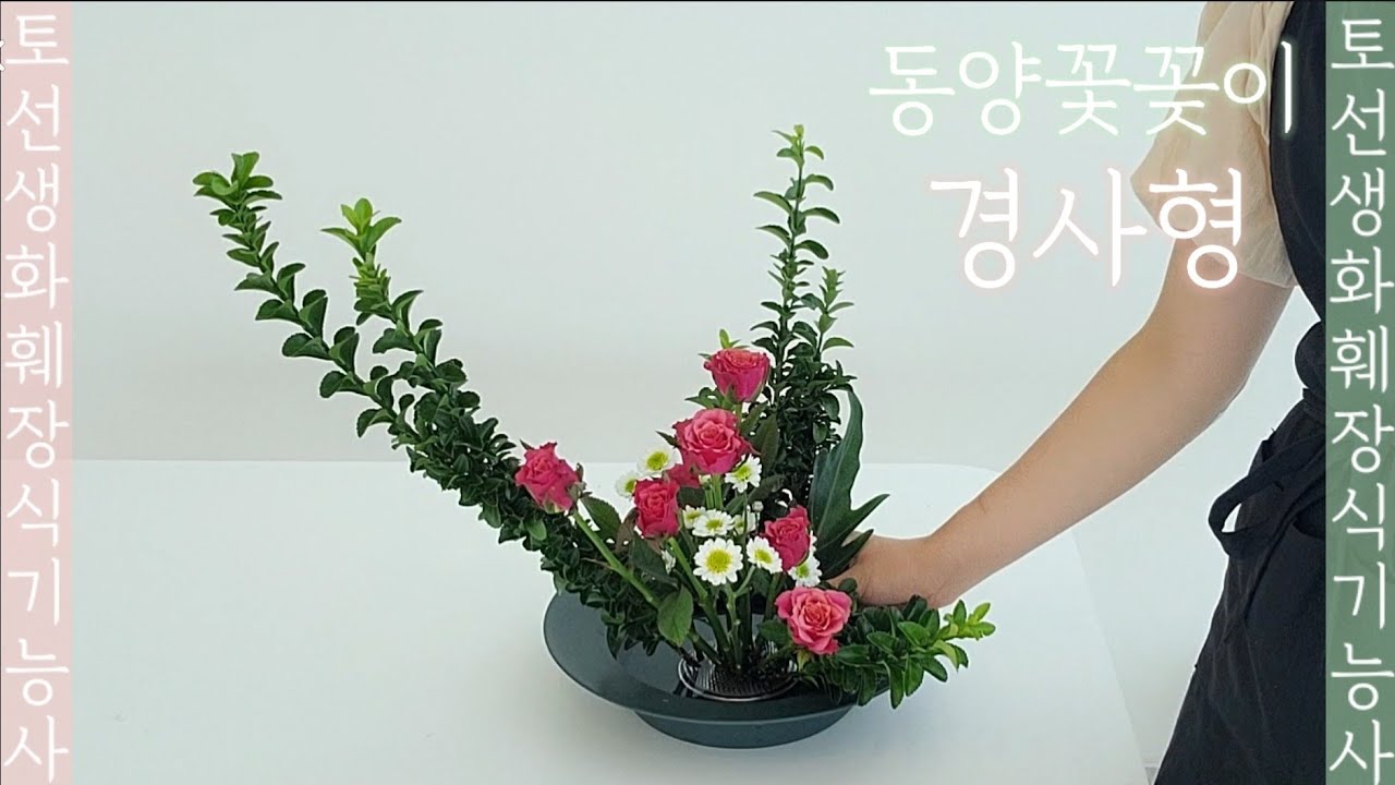 화훼장식기능사 경사형 동양꽃꽂이🌹핵심만 쏙쏙! 토선생 실기 필기