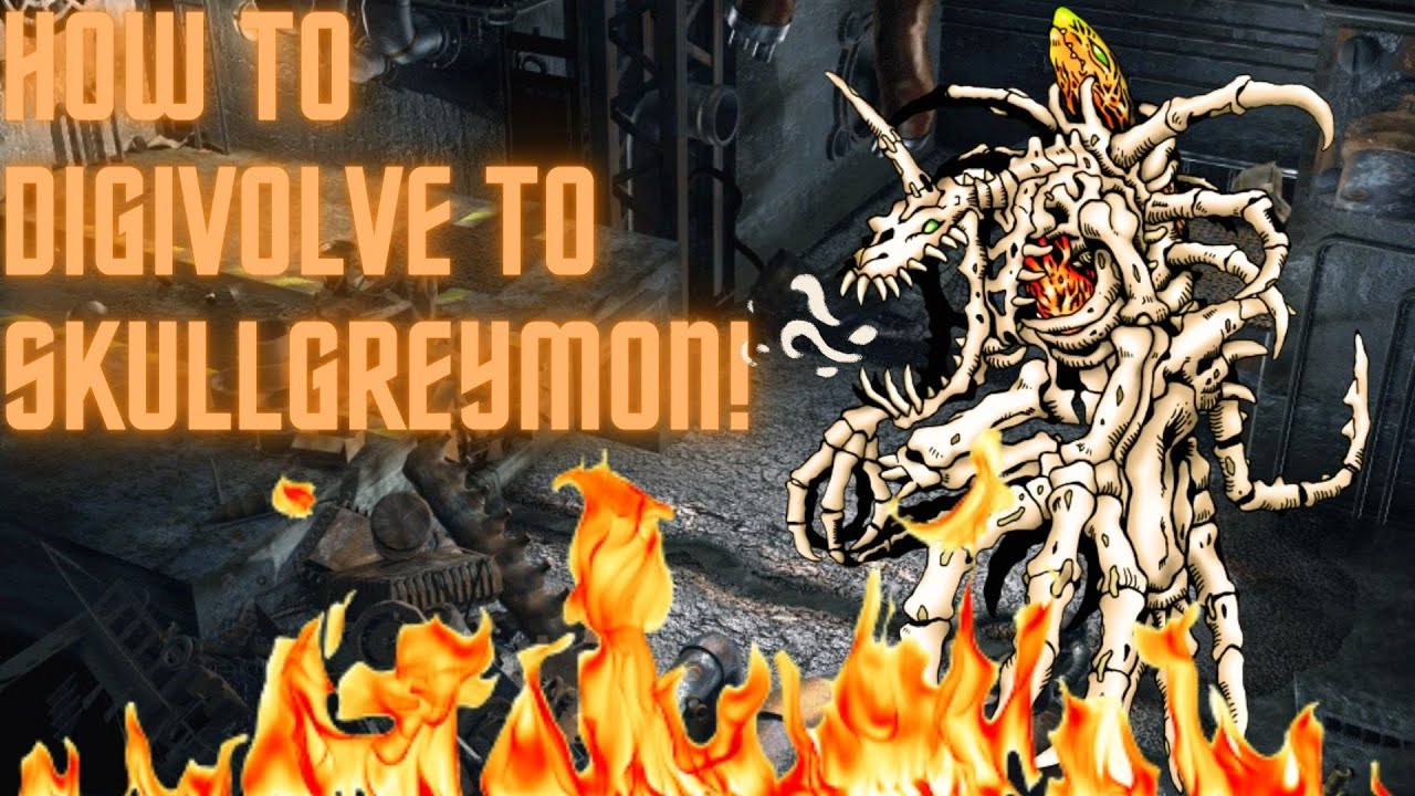 ﹝Digimon World 1﹞How to digivolve to Skull Greymon