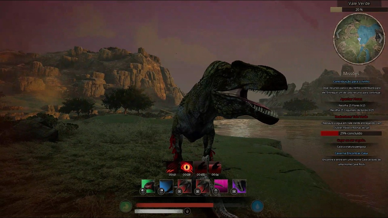 Jogando de acro no servidor Dominion.