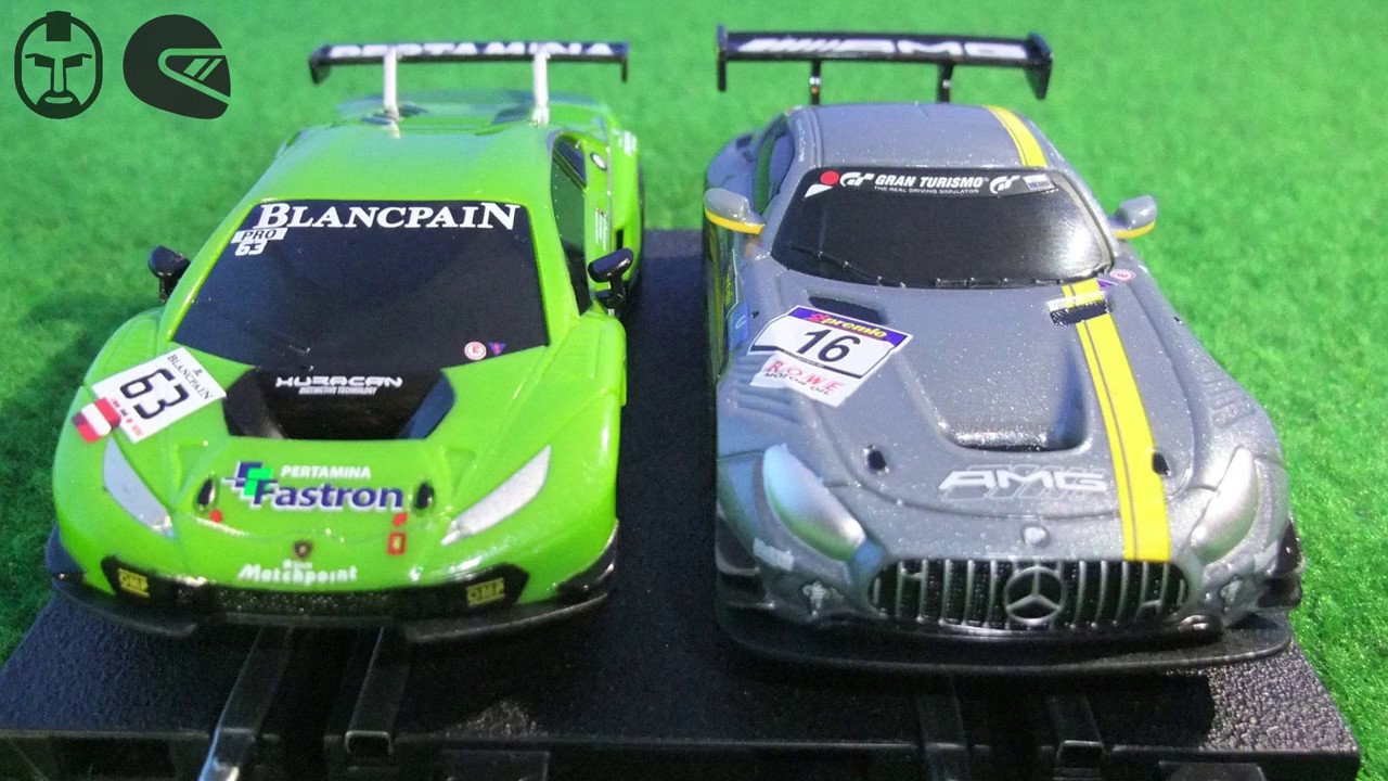 Carrera Go!!! Fahrzeugvergleich: GT3 - AMG Mercedes - Lamborghini Huracan