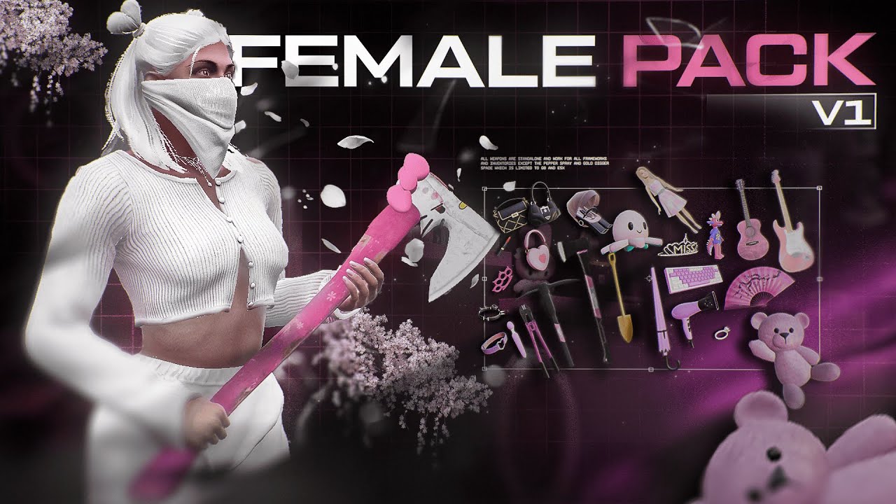 Fivem Female Weapon Pack  | Custom Melee Weapons for FiveM Servers