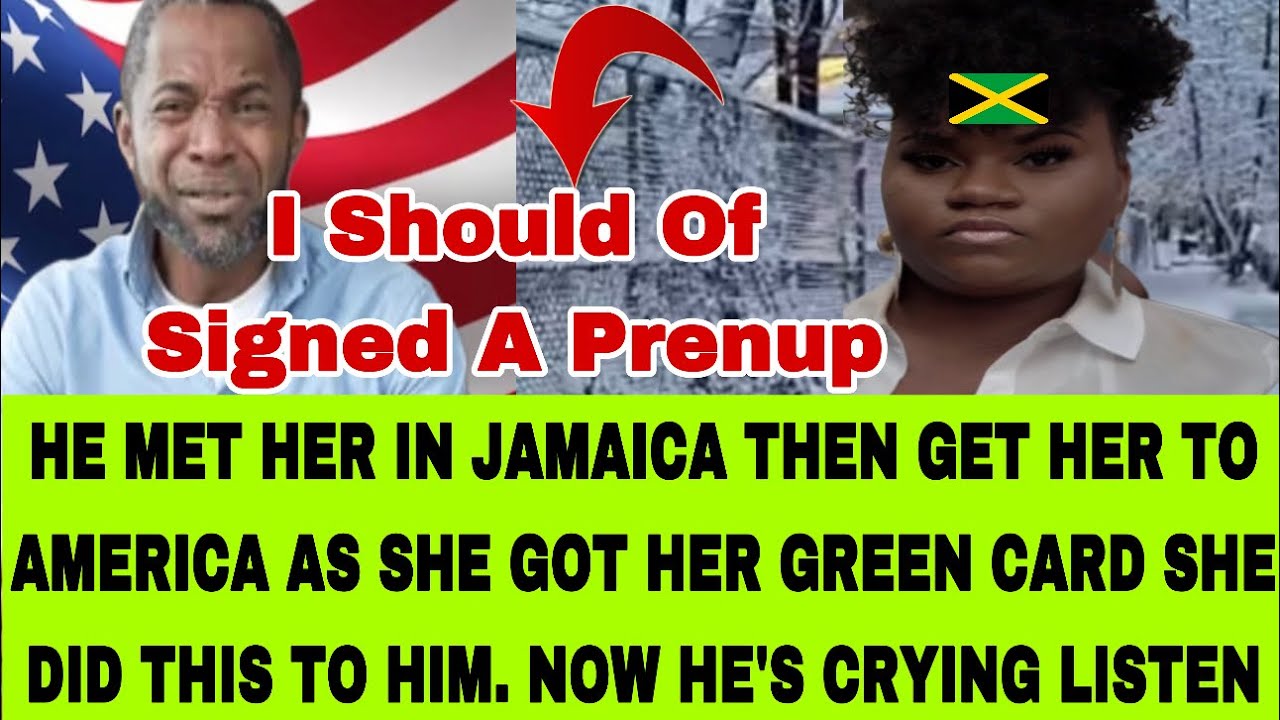 NEW JERSEY MAN IN TEARS JAMAICAN WIFE PLAN TO TAKE HIS HOUSE AND MONEY .LISTEN