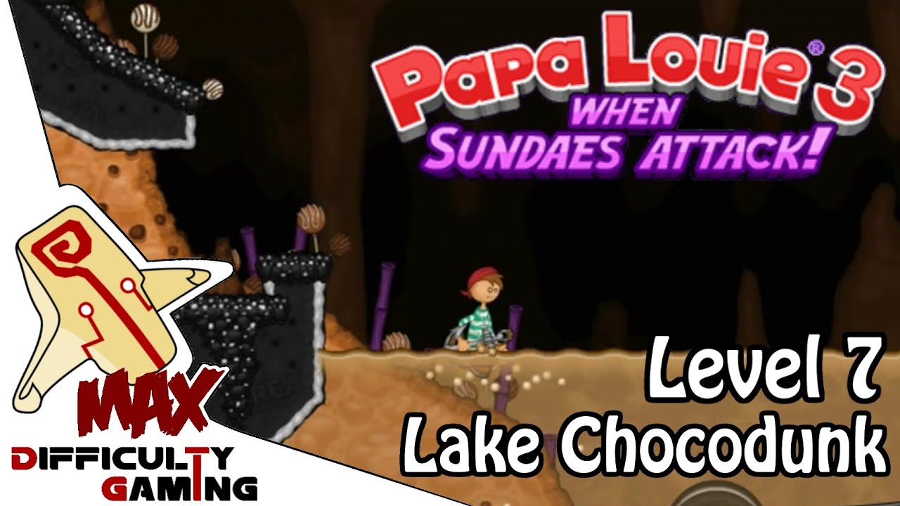 Papa Louie 3: When Sundaes Attack 100% Walkthrough - Level 7: Lake Chocodunk - 6/6 Warp Keys