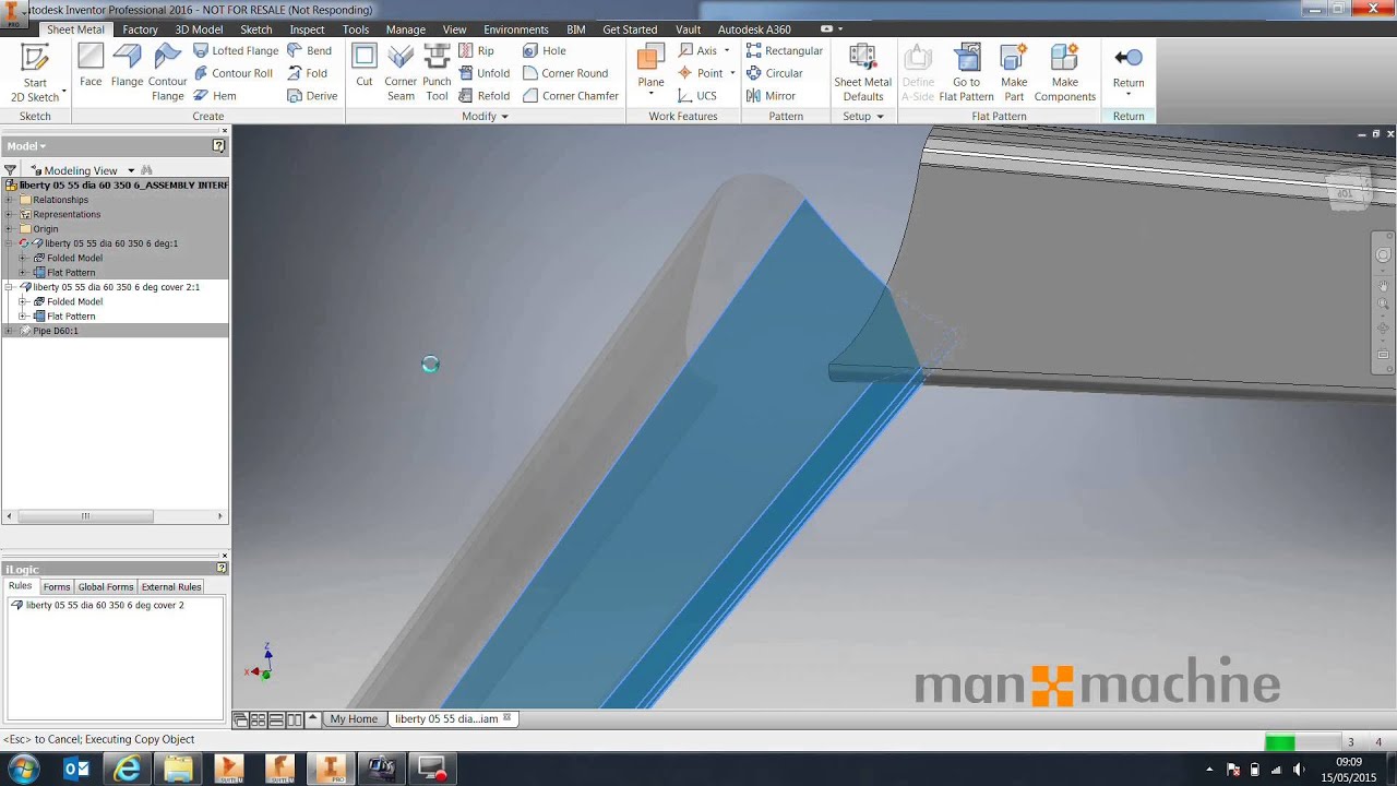 Autodesk Inventor How To: Split Parts Using Surfaces