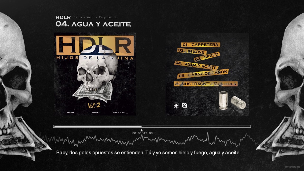 Natos, Waor, Recycled J - AGUA Y ACEITE (Letra) [Hijos de la Ruina Vol. 2]