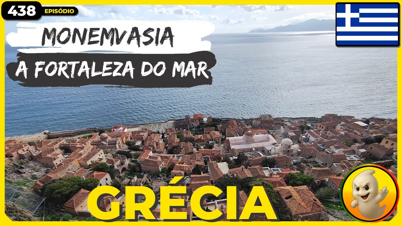🏰 Exploramos uma CIDADE MEDIEVAL no Mar! | Monemvasia, Grécia 🇬🇷 | EP 438