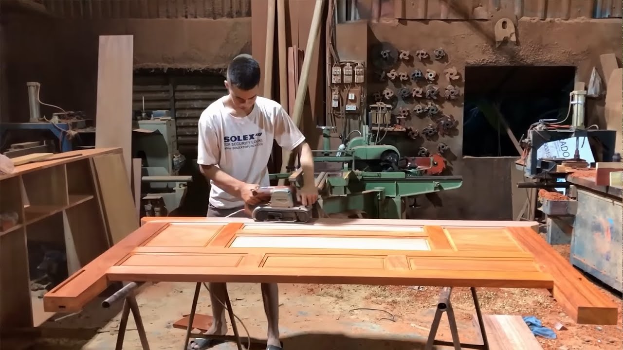 Prince Bed Project by Master Van, Monolithic Red Hardwood, Extreme Woodworking Craft