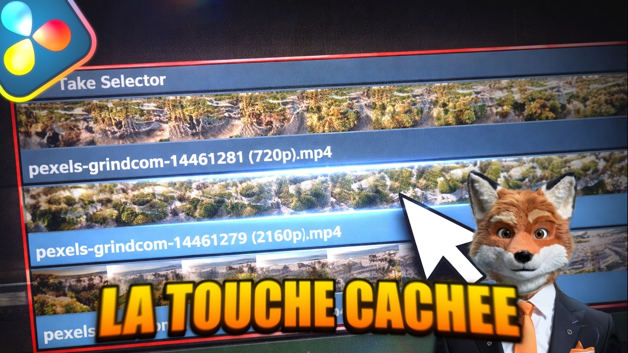 Le TAKE SELECTOR. Un outil bien pratique ! |Davinci resolve 20.3|