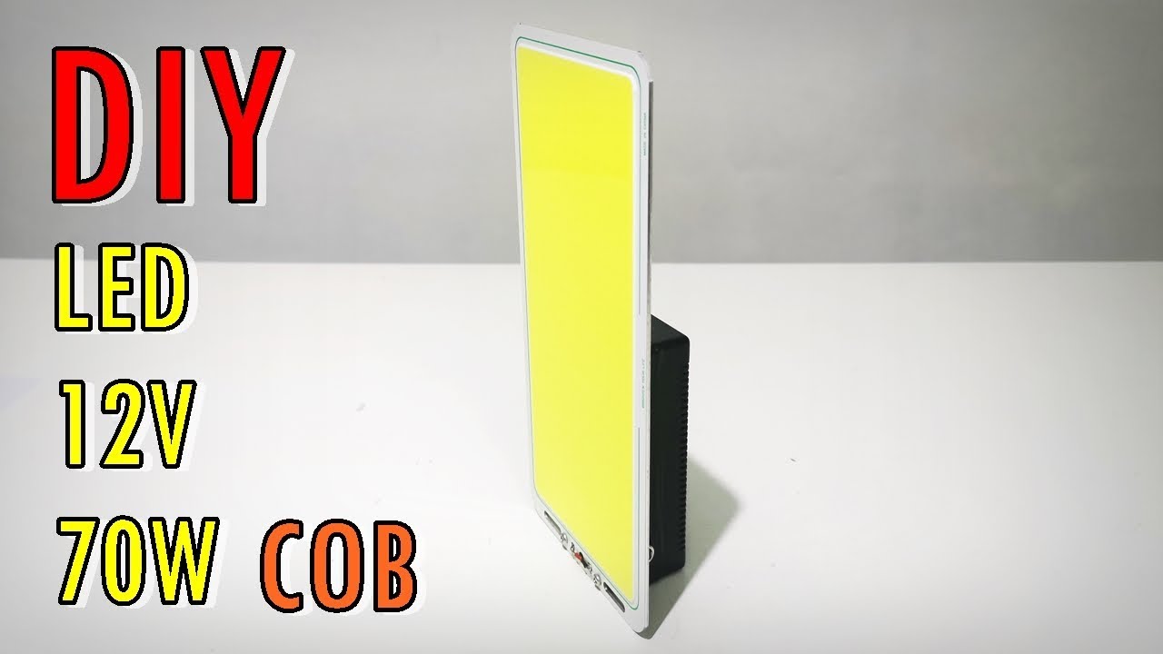 DIY ไฟฉาย Flashlight 12V LED COB 70W